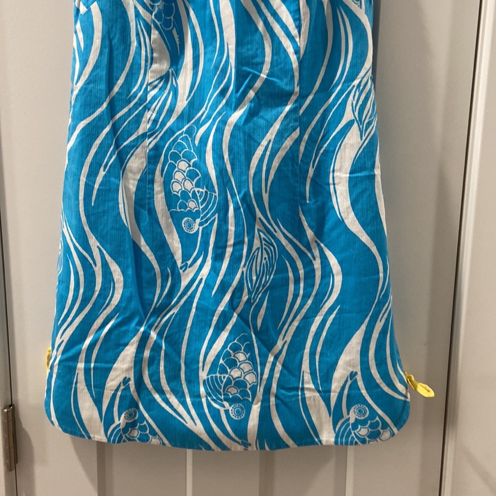 Lilly Pulitzer Joe Fish Resort White Delia Dress size 6 summer sleeveless island - Picture 4 of 16